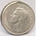 AUSTRALIA 1946 . ONE 1 SHILLING . ERROR . OFF CENTRE . HUGE LIP
